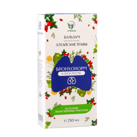 Altai herbs "Bronchonorm" with colds, 250 ml glass of Altai herbs-2