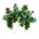 Kokoshnik "Christmas trees Green" with colored balls