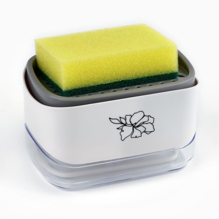Liquid soap dispenser with a flower "Flower", 14 x 10 cm-1