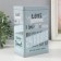 Rectangular metal box "I love you to the moon" 7.8x12.2x18.6 cm