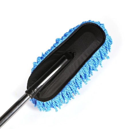 Torso brush for dust removal, 72 cm, microfiber, telescopic pen, blue-1
