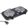 Electric tile Sakura PE-03V, 2000 W, 2 burners, black