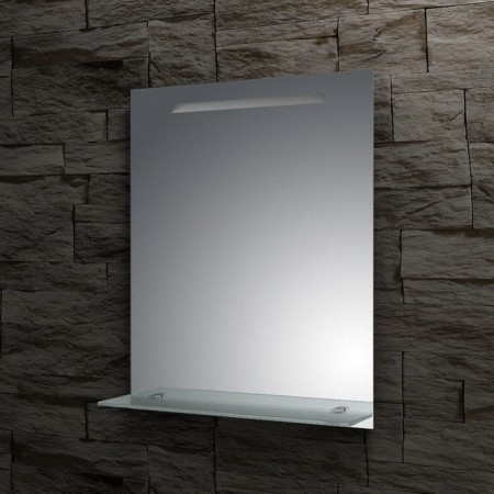 EvoForm mirror, with a shelf built-in LED-light, 6.5W, 90 cm, 90x75 cm-4