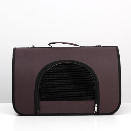 Bag - Animal carrying, 2 entrances, 46 x 28.5 x 30 cm, brown-1