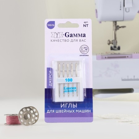 Needles for household sewing machines, for knitwear, No. 100/16, 5 pcs-4