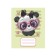 Notebook of 12 sheets in a large cage "Cuties with a bow", cover coated paper, VD-LIK, OFSET block, MIX