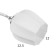 Sarina chandelier 3he27 40w is white 54x54x24cm Bayerlux