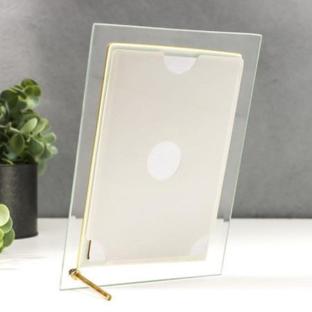Photo frame Glass "GT 184/-g" 10x15 cm, vertical, with gold-3