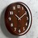 Watching clock, interior "tree", D-30 cm, silent, brown body