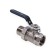 Ballic Aqualink, PN 50 tap, internal/outer thread 1/2, ", Direct, straight, handle, nickel.
