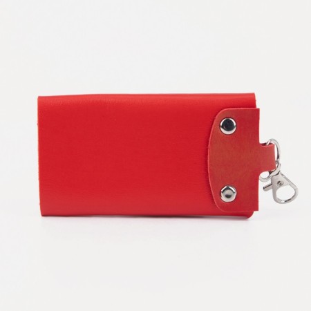 Key on the button, length 10.5 cm, 7 carbines, red color-1