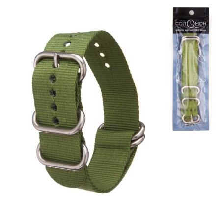 Solomon watch strap, 24 mm, l-27 cm, green