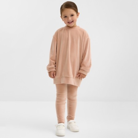 Kidsa (sweatshirt, leggings) KAFTAN PLUSHY R.36 (134-140), beige