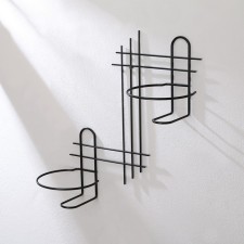 Suspension for Kashpo, wall, D = 16 cm, black, 