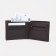 Male purse for TEXTURA cards, bills, coins, brown color