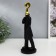 Polystone souvenir "Man - A question mark" Black with gold 33x10x10 cm