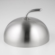 Stainless steel cover, 26 × 26 × 15 cm, round