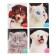 Notebook 80 sheets, in a cage, on a crest, "fluffy muzzles", cardboard cover, 4 types of mix