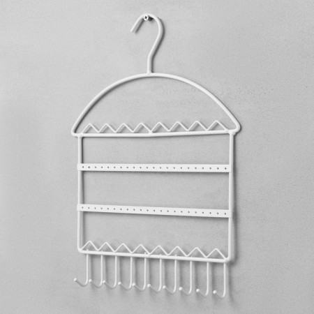 Organizer for jewelry "Hangers", 28 × 6.7 × 36 cm, white color-2
