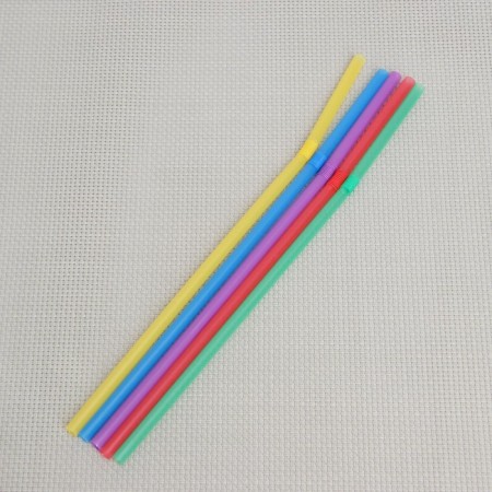 Disposable tubes for drinks of the share, 21 cm, d = 5 mm, 250 pcs, color mix-2