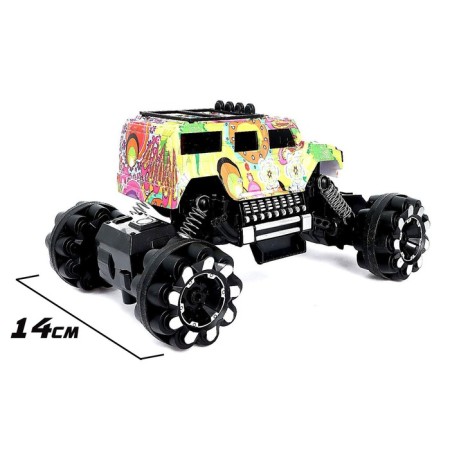 Radio -controlled jeep "Graffiti", works on the battery, mix-2