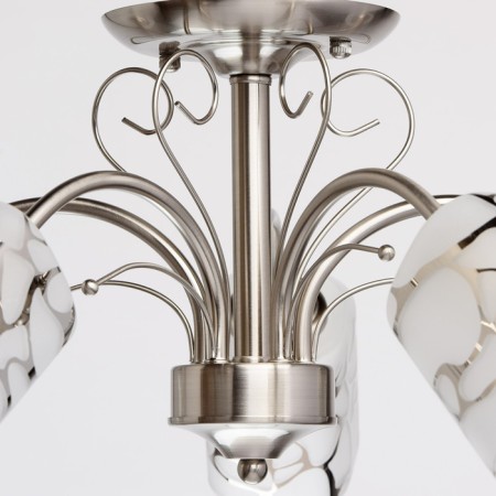 Ceiling Cell "Olympia", 5x60W E14, matte 60x60x22 cm-2