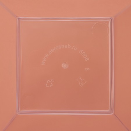 Plastic disposable form for buffet "Middle Pagoda", 200 ml, 8 × 8 cm, transparent color, 12 pcs/un-4