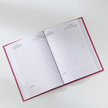 Diary in a solid cover A5, 160 L "Pink"-1