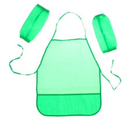 Apron for labor + sleevens, 490 x 395/250 x 160 mm, size S (height 116-146), calligrata, "standard", green