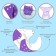 Reusable diaper "I believe in unicorns" purple color