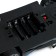 Racing machine on the radio control, works from batteries, the color of the blue-black