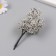 Artificial plant for creativity plastic "Snow tree" 12 cm