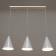 Lamp Bayerlux suspension Bayerlux "cone" 3he14 40W white d = 16, h = 20+60 cm
