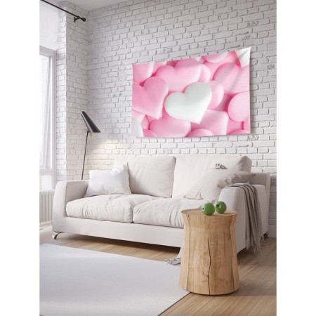 Decorative panel with photo printing "Delicious hearts", horizontal, size 100x150 cm