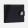 Male purse for magnet, department for bills, for maps, for coins, black color