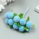 Stamens for flowers "Blue Blue Ball" d = 1.5-2 cm 1 bouquet = 10 pcs 10 cm