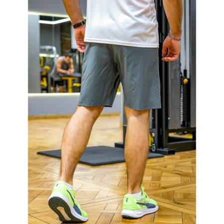 Male sports shorts, size 52, gray color-5