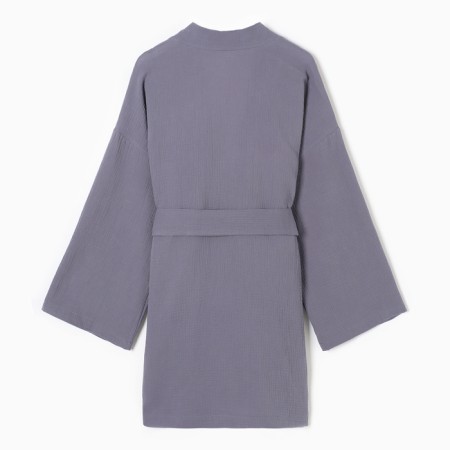 Women's robe KAFTAN BASIC Size 44-46, gray-blue-8