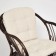 Terrary set "New Bogota" (2 chairs + table) with pillows, chair 61 x 67 x 78.5 cm