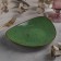 Ceramic triangular “constellation” ceramic, 22 × 18 cm, green color