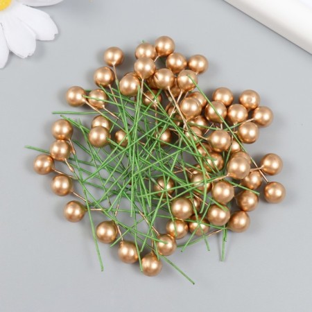 Stream for flowers "Ball gold" d = 0.8 cm 6x0.8x0.8 cm-2