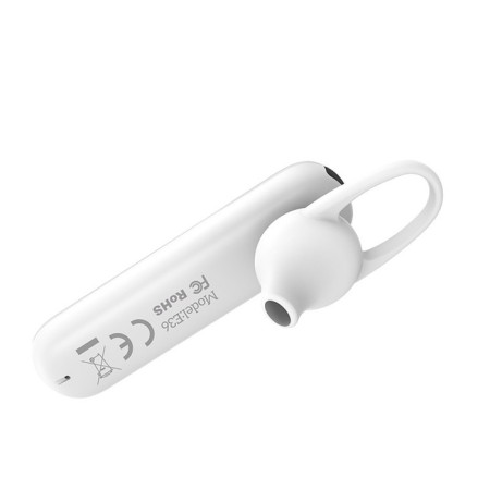 Wireless Bluetooth Carneture Hoco E36, BT4.2, 70 mAh, microphone, white-2
