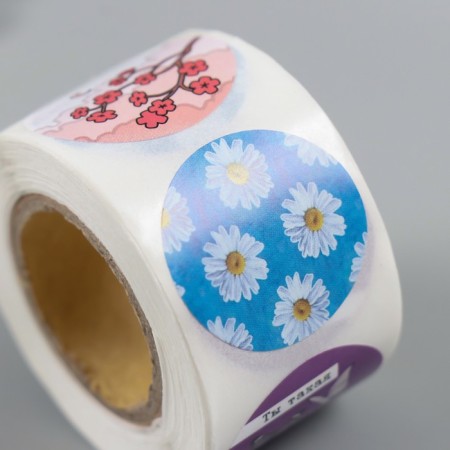 Stick Paper "Chamomile" d = 2.5 cm 252 pcs in roll-3