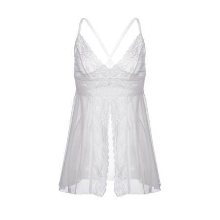 Combination of Baby-dollar Erolata Nataliya, with a cut in front, color white, size 50-52-7
