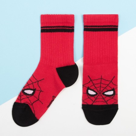 Set of socks "Spider-Man" 2 pairs, red/black, 18-20 cm-1