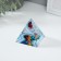 Souvenir glass pyramid "I carry light" 6x6x6 cm