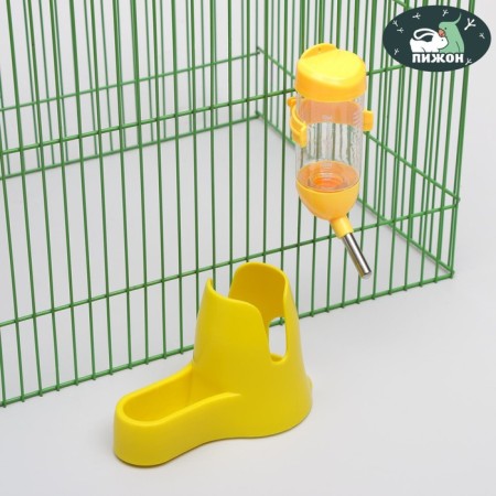 A complex for rodents with a feeder and a drinker of 80 ml, a mix of flowers