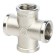 Cross Stout SFT-0031-000012, 1/2 ", internal/internal thread, nickelled brass