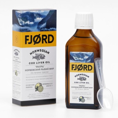 Norwegian fish fat from the liver "FJord" 200 ml