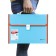 A4 Portfire folder 13 POSTDD BRAUBERG JOY (330x245x35 mm), with edging, label index, turquoise